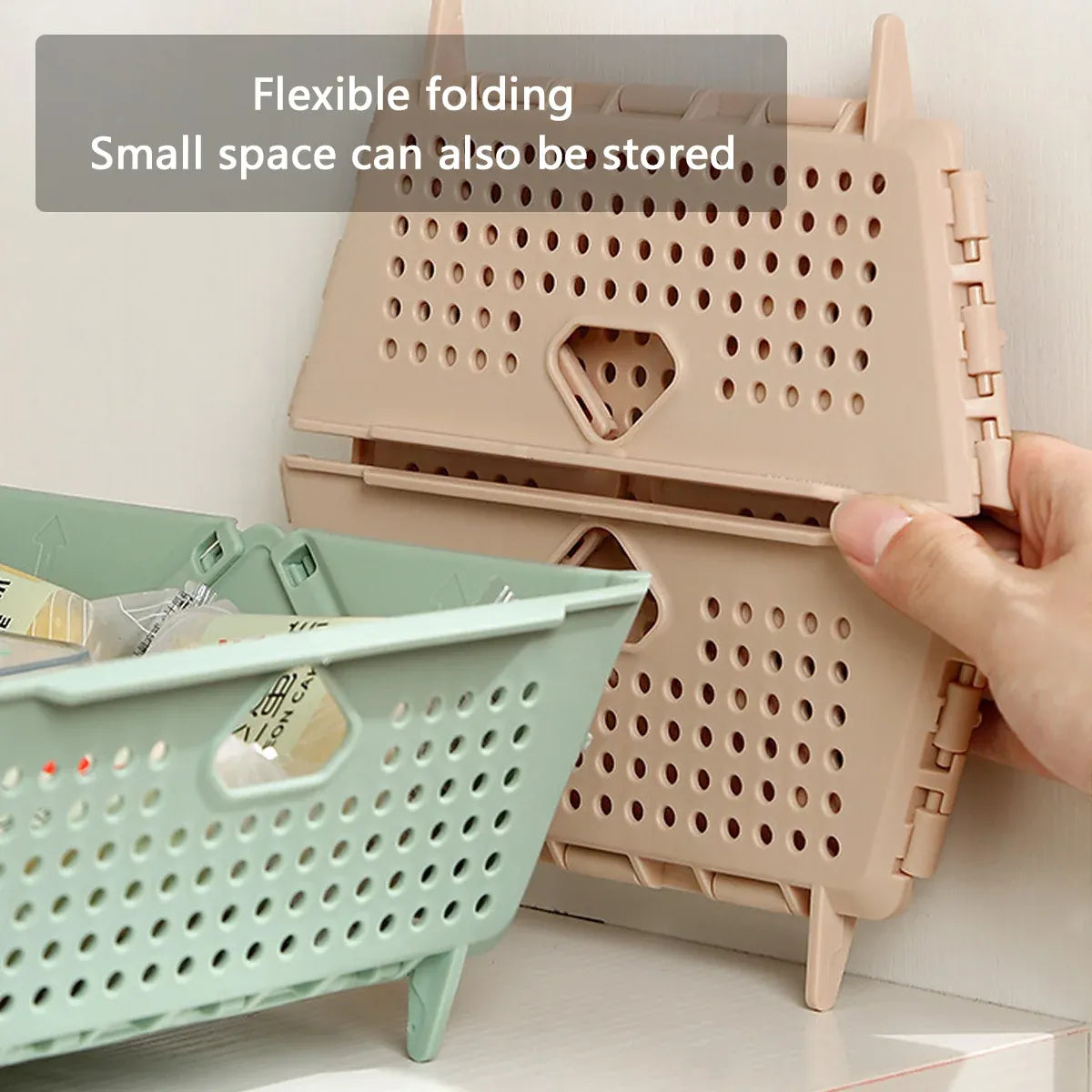 Collapsible Vegetable Washing Basket Foldable for Kitchen Sink