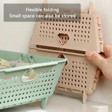 Collapsible Vegetable Washing Basket Foldable for Kitchen Sink - 45-Degree Angle