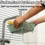 Collapsible Vegetable Washing Basket Foldable for Kitchen Sink - Rear View