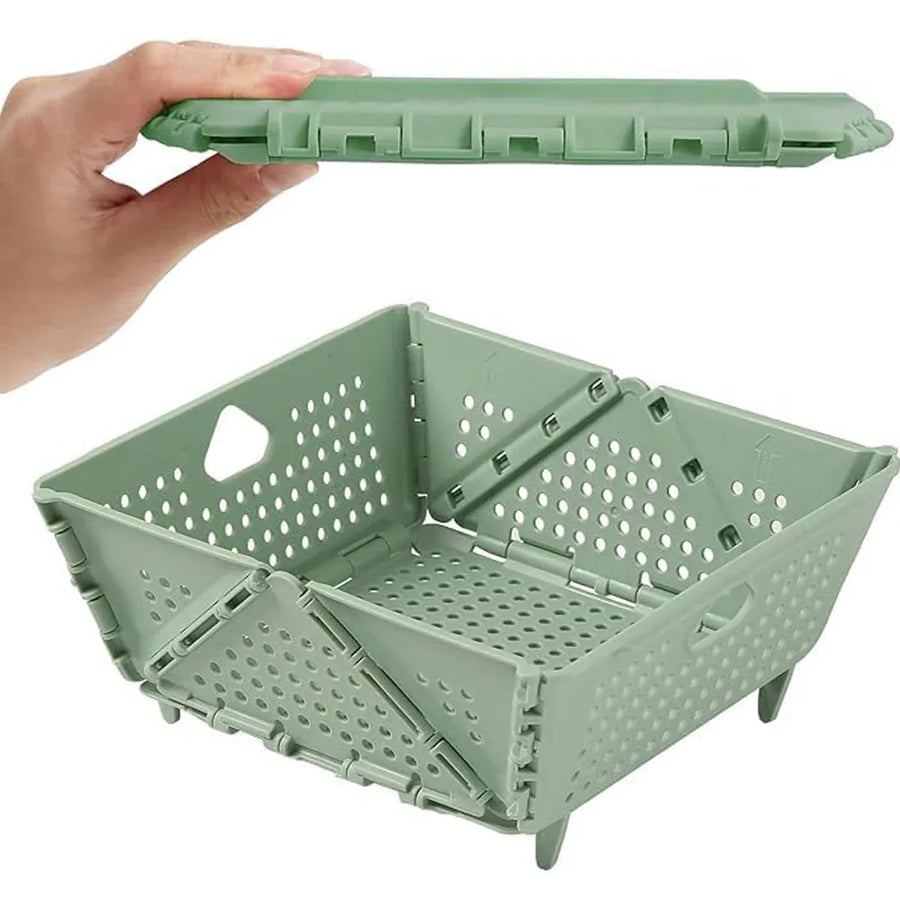 Collapsible Vegetable Washing Basket Foldable for Kitchen Sink