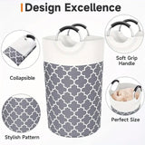 82L Large Capacity Laundry Basket for Dirty Clothes Toy Storage and Organizing - Black - 45-Degree Angle