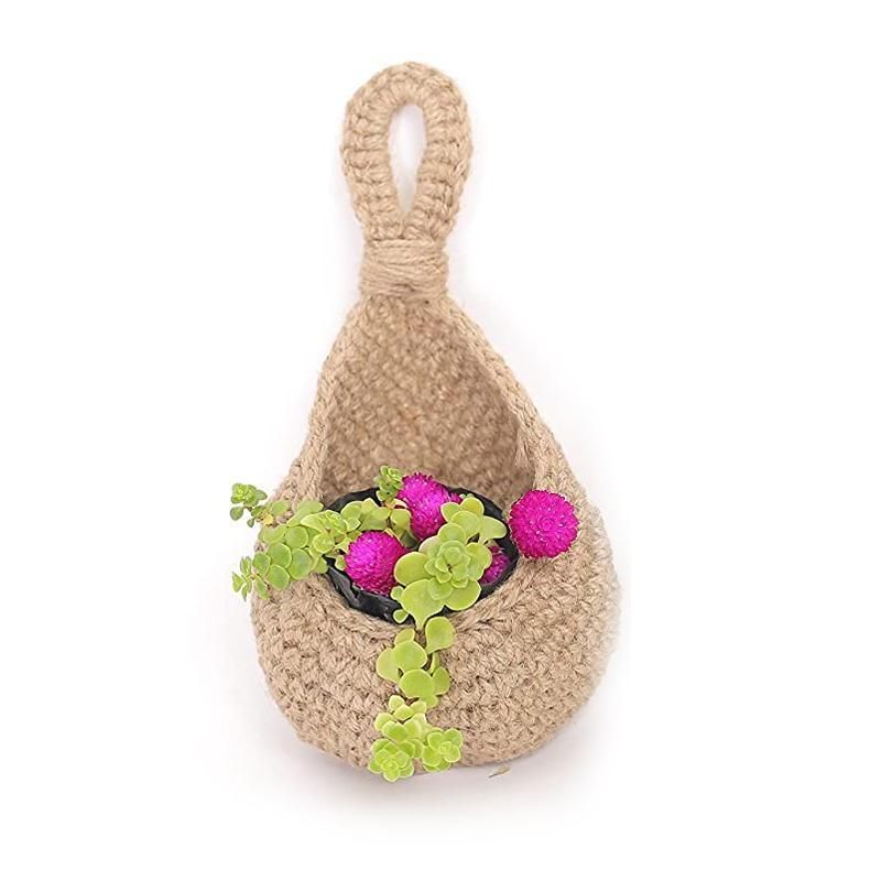 Hanging Wall Organizer Vegetable Fruit Basket Kitchen Storage Pouch Bag Diy 6Size - L