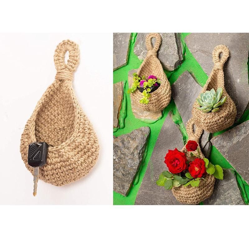 Hanging Wall Organizer Vegetable Fruit Basket Kitchen Storage Pouch Bag Diy 6Size - L