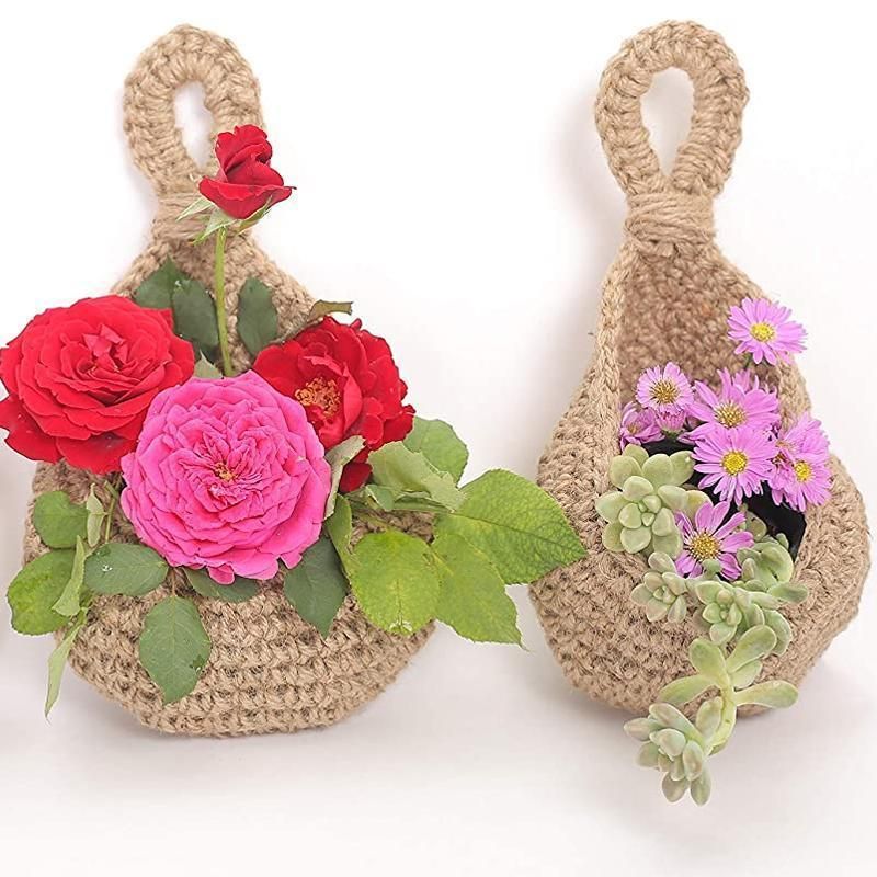 Hanging Wall Organizer Vegetable Fruit Basket Kitchen Storage Pouch Bag Diy 6Size - L