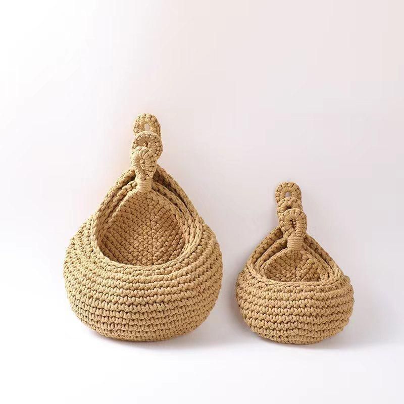 Hanging Wall Organizer Vegetable Fruit Basket Kitchen Storage Pouch Bag Diy 6Size - M