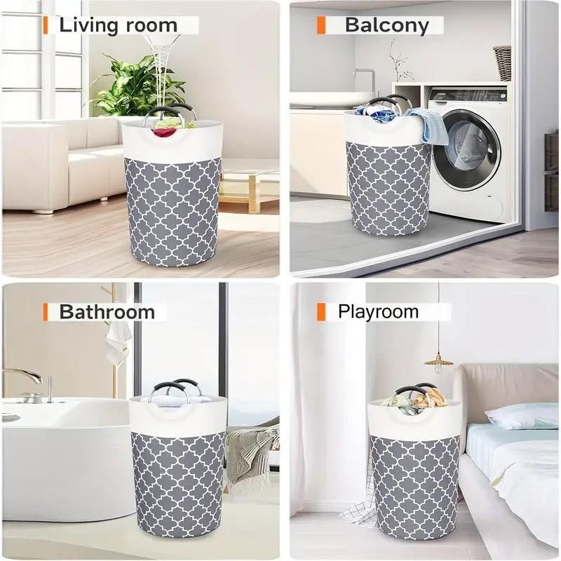 82L Large Capacity Laundry Basket for Dirty Clothes Toy Storage and Organizing - Red