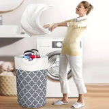 82L Large Capacity Laundry Basket for Dirty Clothes Toy Storage and Organizing - Red - Extra Image