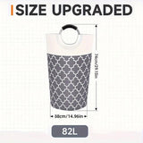 82L Large Capacity Laundry Basket for Dirty Clothes Toy Storage and Organizing - Red - Side View