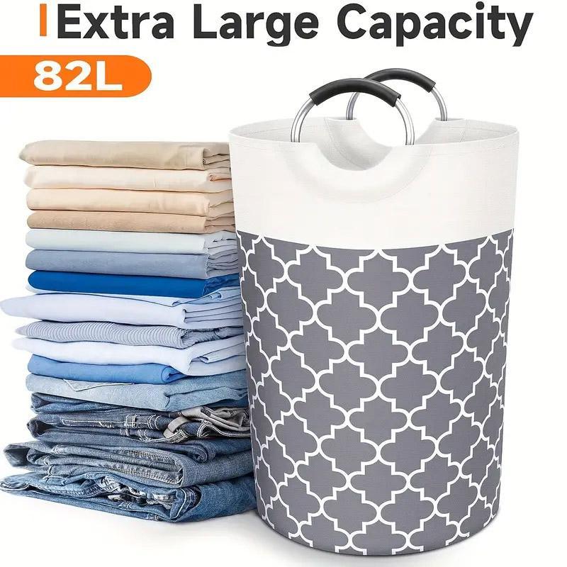 82L Large Capacity Laundry Basket for Dirty Clothes Toy Storage and Organizing - Red