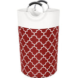 82L Large Capacity Laundry Basket for Dirty Clothes Toy Storage and Organizing - Red - Rear View