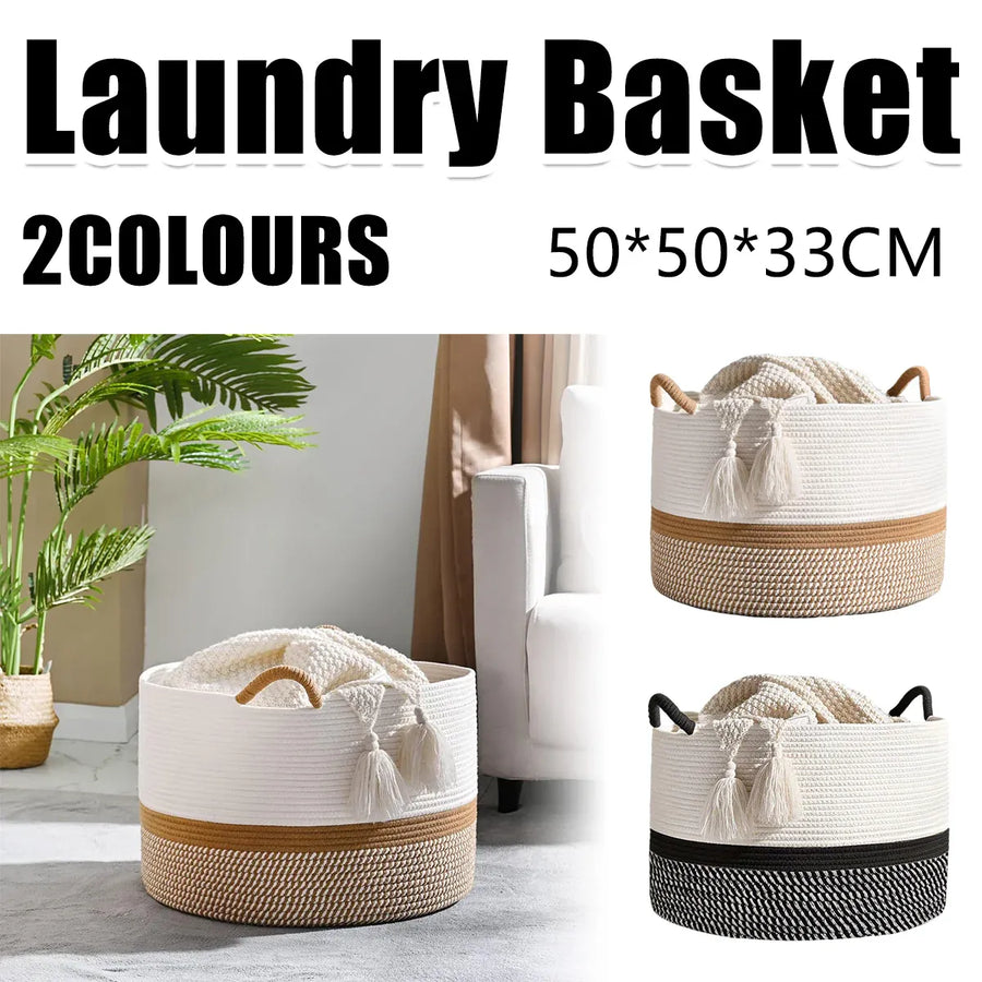 Foldable Large Laundry Hamper Dirty Clothes Basket Space Saving Durable For Home - Yellow