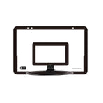 Wall Mounted Foldable Basketball Stand Indoor Outdoor Hoop Frame for Young Players