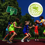Glow in the Dark Basketball Net Fluorescent Green Luminous Hoop Net 12 Loops