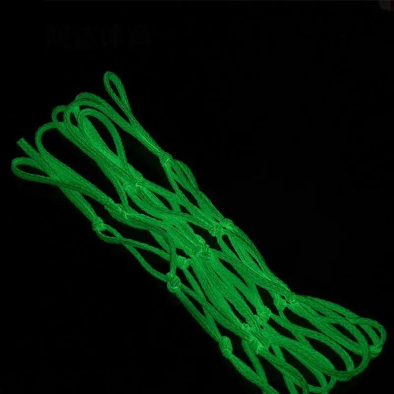 Glow in the Dark Basketball Net Fluorescent Green Luminous Hoop Net 12 Loops