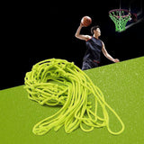 Glow in the Dark Basketball Net Fluorescent Green Luminous Hoop Net 12 Loops