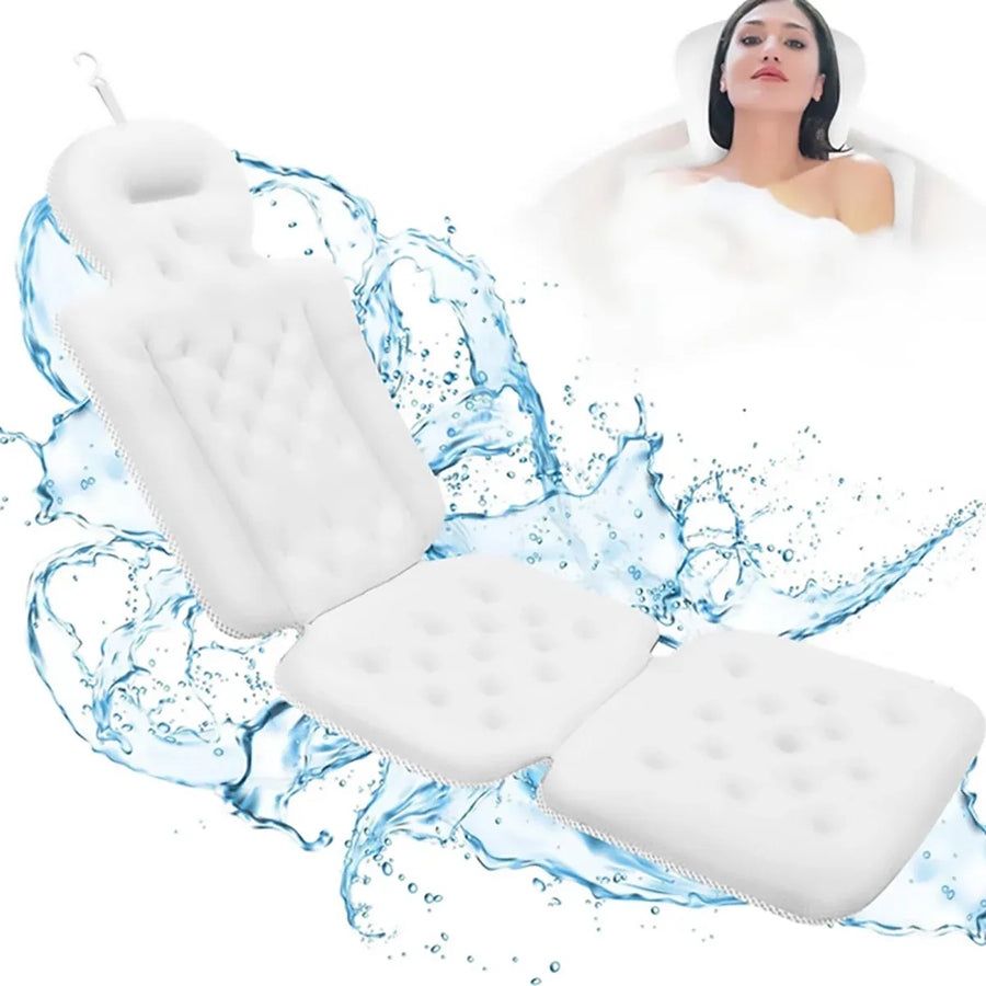 Bathtub Non Slip Comfort Pillow Soft Waterproof for Bathroom Spa