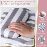 Bath Pillow Non Slip Comfortable Luxury for Bathroom Spa Relaxation - Top-Down View