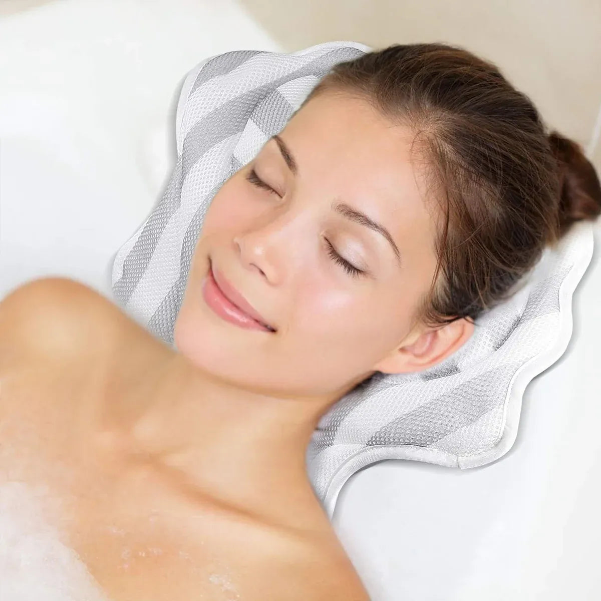 Bath Pillow Non Slip Comfortable Luxury for Bathroom Spa Relaxation
