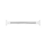 Adjustable Shower Curtain Tension Rod Extendable Closet Pole Rack for Bathroom - Front View