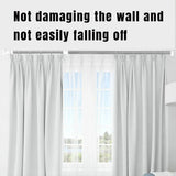 Adjustable Shower Curtain Tension Rod Extendable Closet Pole Rack for Bathroom - Top-Down View