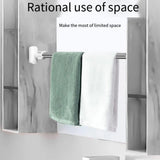 Adjustable Shower Curtain Tension Rod Extendable Closet Pole Rack for Bathroom - Close-Up Angle