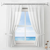 Adjustable Shower Curtain Tension Rod Extendable Closet Pole Rack for Bathroom - Extra Image