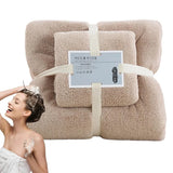 Coral Velvet Towel Set Bath Towels Soft Absorbent Quick Dry Face Hand Cloth Home - Blue - Extra Image