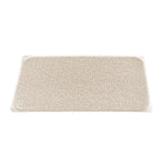 Anti Slip Shower Mat Loofah Surface Bath Rug 70x40cm White PVC Bathroom Carpet