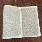 Anti Slip Shower Mat Loofah Surface Bath Rug 70x40cm White PVC Bathroom Carpet