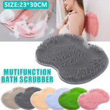 Foot Scrubber Massage Pad Shower Exfoliating Brush Cleaning Mat - Front View