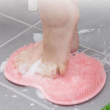 Foot Scrubber Massage Pad Shower Exfoliating Brush Cleaning Mat - Close-Up Angle