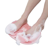 Foot Scrubber Massage Pad Shower Exfoliating Brush Cleaning Mat - Low Angle