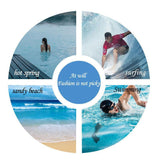 Adult Changing Robe Towel Bath Hooded Quick Dry Beach Towel Poncho Bathrobe - Grey - Side View