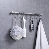 2PCS 304 Stainless Steel Bathroom Towel Hook Wall Mounted Clothes Kitchen Hanger