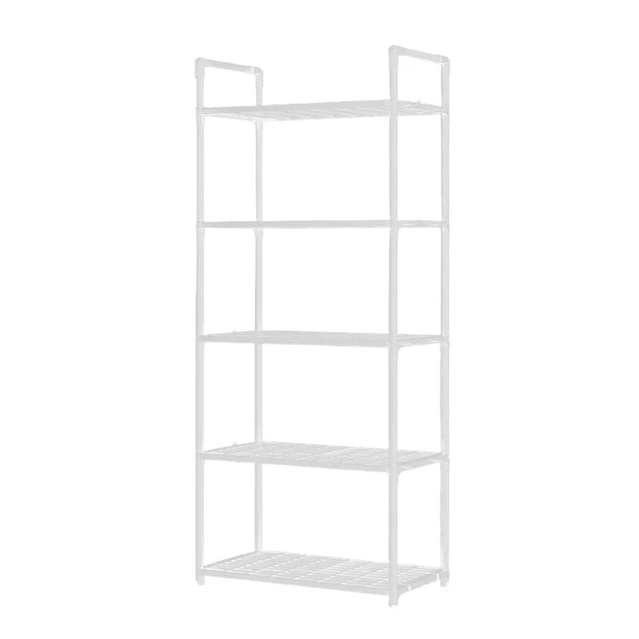 5Tiers Pot Storage Rack Pan Stand Saucepan Holder Cookware Organizer for Kitchen - Black