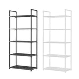 5Tiers Pot Storage Rack Pan Stand Saucepan Holder Cookware Organizer for Kitchen - White - Front View