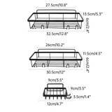 Perforation Free Bathroom Shelf Space Saving Storage Rack Organizer for Home Use - Side View