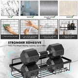 Perforation Free Bathroom Shelf Space Saving Storage Rack Organizer for Home Use