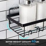 Perforation Free Bathroom Shelf Space Saving Storage Rack Organizer for Home Use - 45-Degree Angle