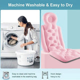 Non-Slip Bath Mat with Cushion Support Universal Bathroom Mat - Top-Down View