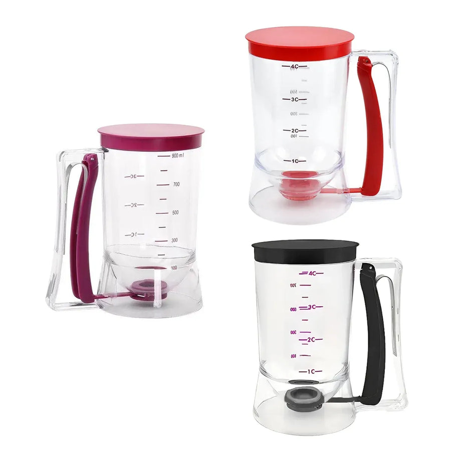 Batter Dispenser Measuring Cup Funnel Cake Cupcake Pancake Baking Tool - Purple