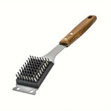 BBQ Grill Cleaning Brush Heavy Duty Wire Scraper for Outdoor Grill Maintenance - Front View