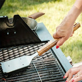 BBQ Grill Cleaning Brush Heavy Duty Wire Scraper for Outdoor Grill Maintenance - 45-Degree Angle