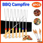 Marshmallow Roasting Sticks Extendable BBQ Forks for Campfire Barbecue Fun 8PCS