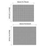 3/6/10PCS Non-Stick BBQ Grill Mat Mesh Liner Cooking Barbecue Sheet Baking Pad - 40X30cm-3PCS - Side View