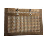 BBQ Mesh Grill Bag 27x22cm Non Stick Reusable Barbecue Grilling Basket Net - Copper - Close-Up Angle