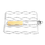 Folding Handle Corn Grill Clip Anti Scald Barbecue Tool for Home Outdoor Cooking - Front View