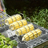 Folding Handle Corn Grill Clip Anti Scald Barbecue Tool for Home Outdoor Cooking - Extra Image