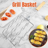 Folding Handle Corn Grill Clip Anti Scald Barbecue Tool for Home Outdoor Cooking - Extra Image
