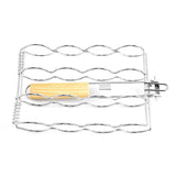 Folding Handle Corn Grill Clip Anti Scald Barbecue Tool for Home Outdoor Cooking - Front View